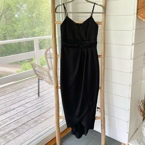 Express tulip hem midi dress